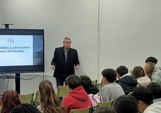 Foto La Comisión de Mecanizadores de AECIM inicia una ronda de encuentros con estudiantes para despertar la vocación por el sector.